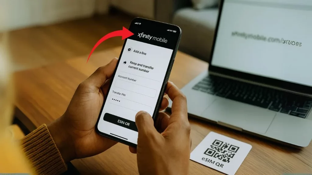 Xfinity Mobile eSIM Activation & Number Transfer