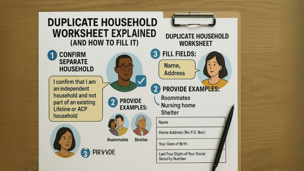 Duplicate Household Worksheet Explained (and How To Fill It)