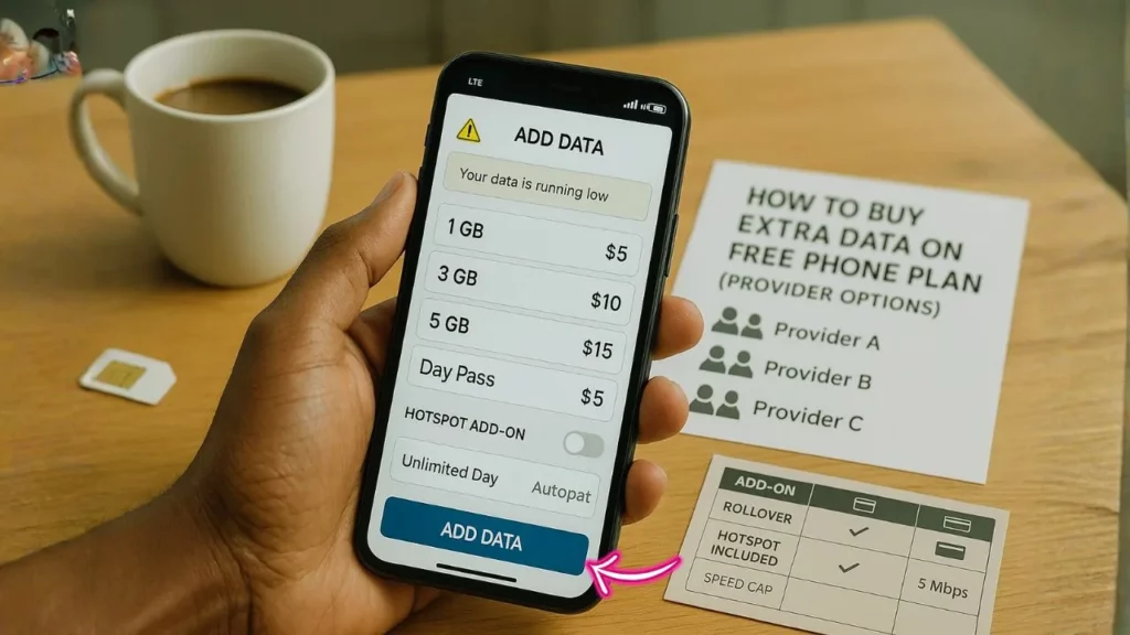 How to Buy Extra Data on a Free Phone Plan (Provider Options)