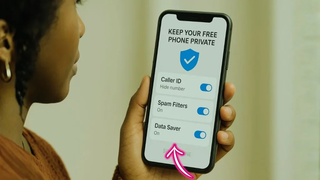 Keep Your Free Phone Private Caller ID, Spam Filters, Data Settings